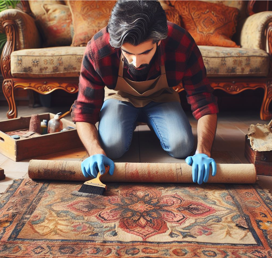 ترمیم و بازسازی فرشهای آسیبدیده